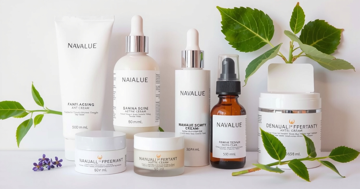 Luxurious natural skincare products